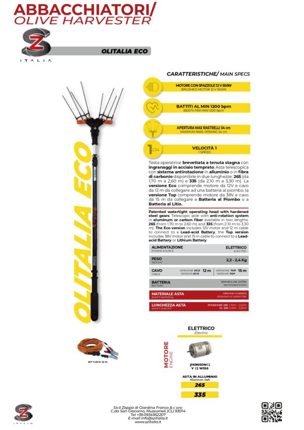 Abbacchiatore Olitalia Eco Sicil Zappa - immagine 3